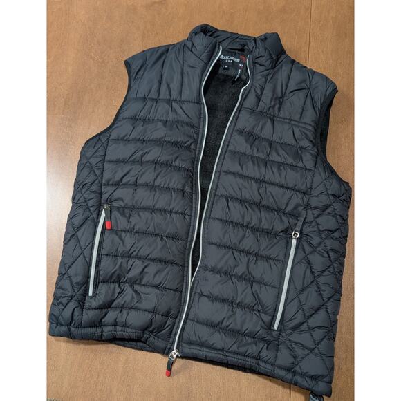 Ace Of Diamond Men's Vest Size M Black Full Zip Quilted Lined Pockets Orig $109 - Picture 4 of 7